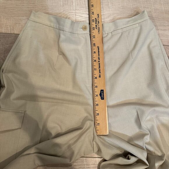 TALBOTS WOMENS SIZE 10 TAN WIDE LEG PANTS STRETCH - Picture 4 of 9